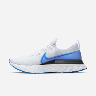 Adidasi Alergare Nike React Infinity Run Flyknit Barbati Albi Platină Albastri | VUQY-81059